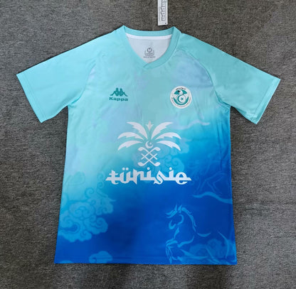 Maillot de foot Tunisie concept bleu
